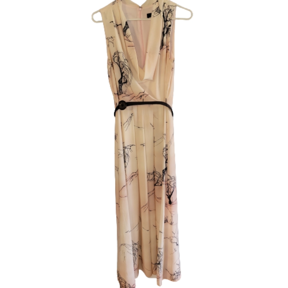Eva Franco sleeveless belted maxi dress